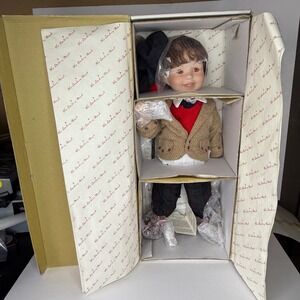 Colin Porcelain‎ Doll by Karen Scott Danbury Mint 1995 NIB Vintage Collector COA